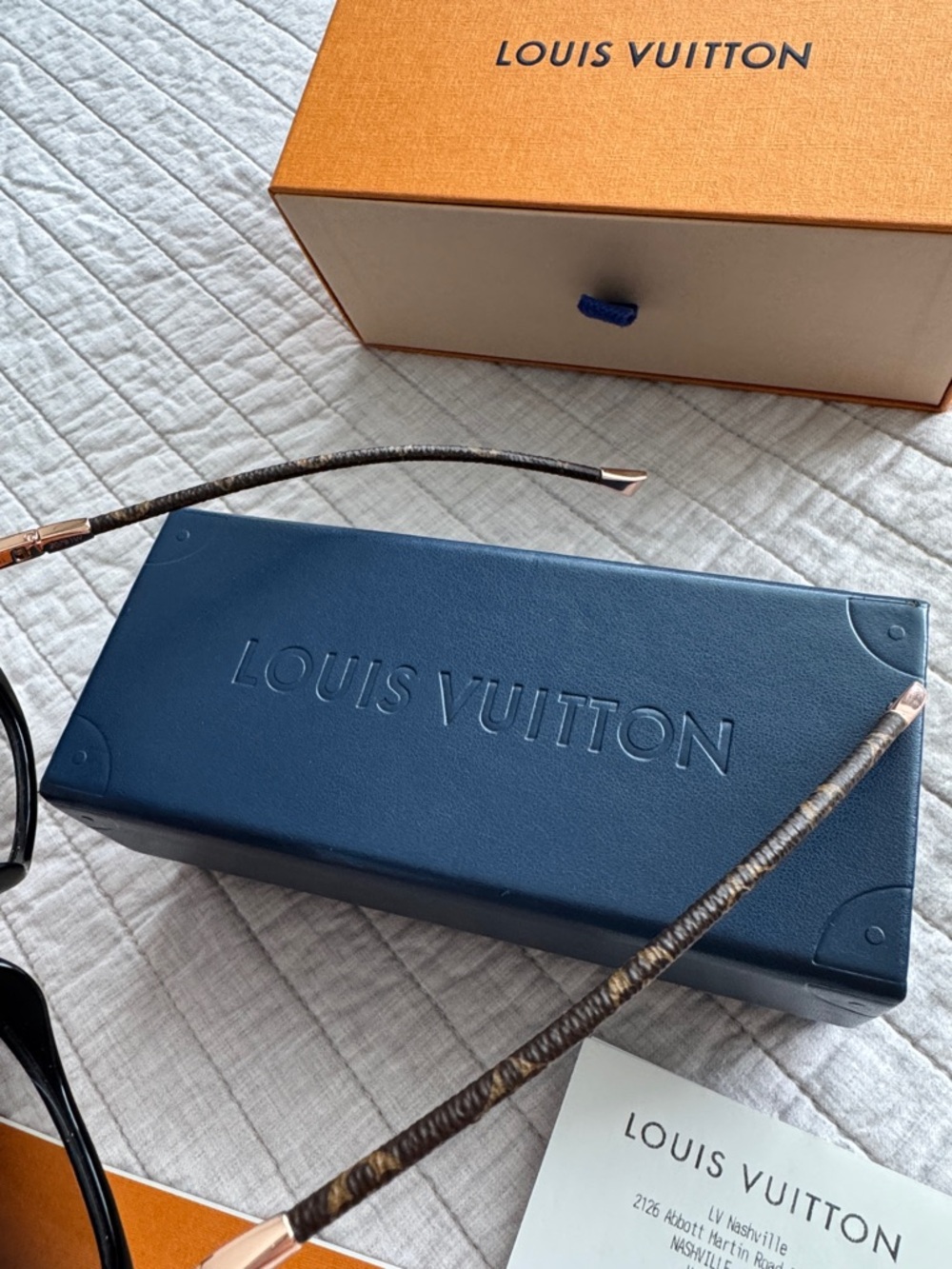 Louis Vuitton Charlotte Sunglasses (Black Cat Eye Monogram Arms) - Picture 2 of 14
